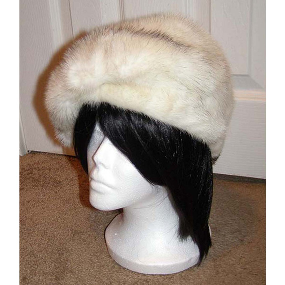 Russian Arctic Marble Fox Fur hat 57cm w/Pom Poms main image 5
